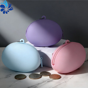 Oval Silicone Coin <b>Purse</b> Multi Color Waterproof Portable Makeup Organizer <b>Small</b> Item Storage Travel Accessory Unisex - Product Image 4