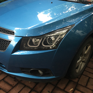Feux avant automatiques pour <span class=keywords><strong>Chevrolet</strong></span> <span class=keywords><strong>Cruze</strong></span> 2009-<span class=keywords><strong>2014</strong></span>, feux avant de voiture <span class=keywords><strong>à</strong></span> LED, ensemble de mise <span class=keywords><strong>à</strong></span> niveau, double design en U, lentille de projecteur, accessoires - Product Image 6