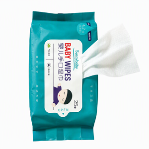 Lingettes pour bébé Sunnybaby 25 pièces, soin doux pour bébés, sans alcool, lingettes non tissées pour le soin de la peau - Product Image 5