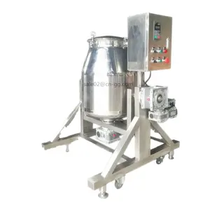 L&B designed and manufactured Food Grade Industrial stainless steel 2D rotary drum batch mixer for dry powder granule