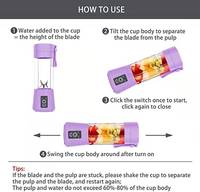 Hot Selling Mini Blender Fruit Chopper Usb Elektrische Handheld Draagbare Blender Cup Extractor Juicer