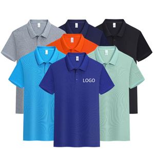 เสื้อโปโลกอล์ฟโพลีเอสเตอร์แบบยูนิเซ็กซ์ ขายส่ง OEM แบบเรียบ ไม่มีลาย รับสกรีนโลโก้ตามสั่ง - Product Image 1