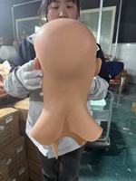 Masque de personnage réaliste en silicone souple et élastique, masque facial complet pour homme, masque d'horreur réaliste pour vieil homme