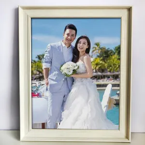 Satış düz renk Modern stil düğün dekoratif 10x12 inç ekran resim çerçeveleri