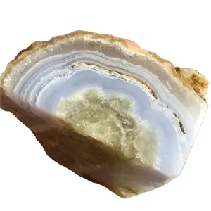 Wholesale Natural High Quality Crystal Beautiful Polished Raw Blue Lace Agate Tumble Chunk Stones For Decoration