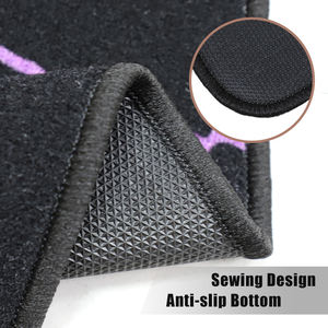 Tapis de voiture <span class=keywords><strong>rouge</strong></span> premium antidérapant avec dos en caoutchouc et motif anime imprimé en haute définition, accessoire pour voiture - Product Image 5