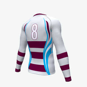 ชุดกีฬาโพลีเอสเตอร์พิมพ์ลายซับลิเมชันสำหรับผู้ชายพิมพ์ลายพิมพ์ซับลิเมชันตามสั่งดีไซน์แบบ OEM - Product Image 5