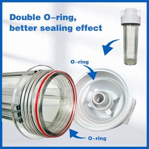 Raccords universels de purificateur d'eau de pré<span class=keywords><strong>filtre</strong></span> de 10 pouces pour bouteilles de purificateur d'eau domestique boîtier de <span class=keywords><strong>filtre</strong></span> RO - Product Image 4
