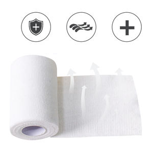 لوازم طبية للعناية بالجروح بتصميم خاص مع رباط لطبقة جانبية قابلة للتنفس رباط ذاتي اللصق بلون أبيض كريب من مادة pbt - Product Image 3