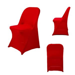 Housses de chaise pliantes en Spandex/Polyester, durables, lavables en machine, taille universelle, design simple et élégant, option de logo personnalisé pour - Product Image 4