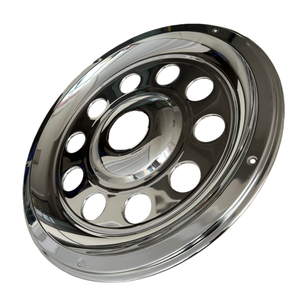 Juego Completo de Tapacubos Cromados de Alta Calidad de 22.5 Pulgadas para Camiones Volvo con Instalación Autoadhesiva - Product Image 5