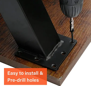 ขาโซฟาเหล็กรูปตัว x ทันสมัยคุณภาพสูงเฟอร์นิเจอร์สำหรับห้องนอนห้องรับประทานอาหารห้องครัวห้องนั่งเล่นโรงแรมสวนสาธารณะโลโก้เงินตะวันตก - Product Image 4