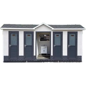 Toilettes portables extérieures, sanitaires publics en panneaux sandwich, modernes, écologiques, pour attractions touristiques - Product Image 1