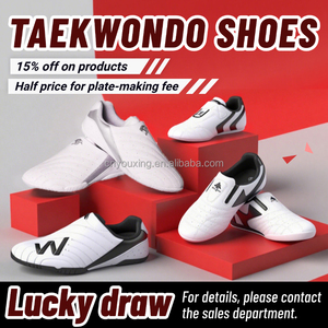 Vente en Gros Usine Chinoise Taekwondo Femmes Hommes Offre Spéciale Chaussures d'Entraînement de Taekwondo et d'Arts Martiaux en PU de Haute Qualité - Product Image 6