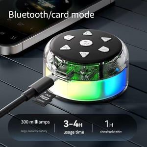 Altoparlante Wireless Portatile Mini con Illuminazione RGB, Dispositivo Rilassante per il Sonno dei Bambini, Riproduzione Audio per <span class=keywords><strong>Casa</strong></span> - Product Image 3