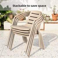 Chaise de loisirs d'extérieur couleur champagne en alliage d'aluminium, style européen moderne et simple, avec corde et tissu maillé, mobile