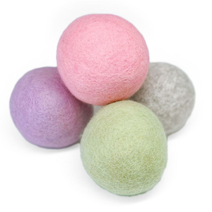 Yün keçe top oyuncaklar kediler ve yavru eğlenceli sevimli renkli yumuşak sessiz keçeli kumaş topları için benzersiz kedi severler kedi oyuncak top - Product Image 4