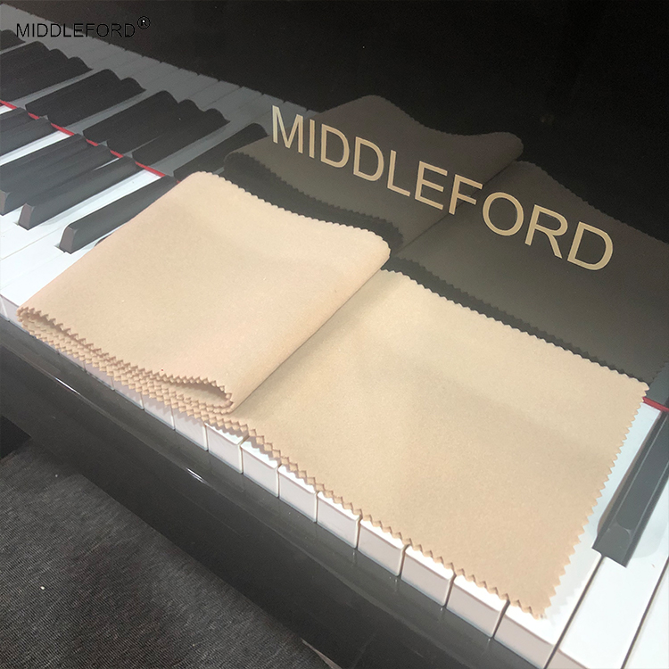 JZJZ Copertura per Pianoforte a Coda Color:L Copertura Antipolvere per Pianoforte Lavabile con Panno di Protezione in Velluto Decorato a Triangolo con Bordo Morbido Nero