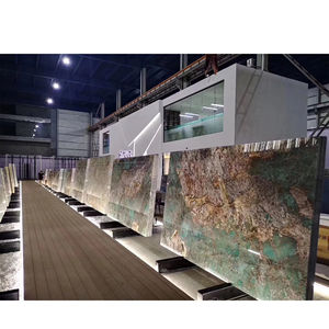 Villa Decor Luxury Stone Natural Polished Tile <b>Slab</b> Wall Tile Amazonite Turquoise Granite Backlit Amazonite Green Marble - Product Image 3