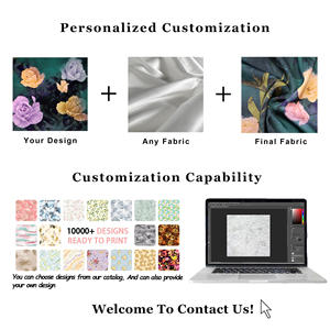 Venta al por mayor personalizado pequeño estilo floral impresión 100% <span class=keywords><strong>rayón</strong></span> impreso <span class=keywords><strong>tela</strong></span> para vestido - Product Image 5