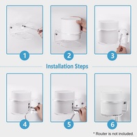 Dudukan Router pemasangan dinding braket dudukan pemegang kompatibel dengan tp-link Deco X20 atau Deco X60
