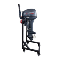 Nouveau moteur hors-bord à essence HSP Marine en alliage d'aluminium, 2 cylindres, 15 CV, 2 temps, pour bateaux de pêche