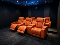 Luxuriöse Elektrische Kinosofas mit Liegefunktion für Heimkino, Premium-Kinosofa-Lösung für Privat- und VIP-Kinos