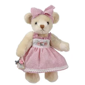 Wholesale Customize Plush Animals Teddy Bear For Baby Stuffed Girl Teddy Bear on Dress