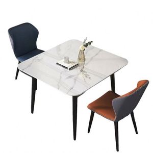 Mesa <span class=keywords><strong>de</strong></span> <span class=keywords><strong>Comedor</strong></span> Cuadrada <span class=keywords><strong>de</strong></span> Diseño Moderno y Sencillo, Mesa <span class=keywords><strong>de</strong></span> Piedra Cuadrada con Tablero <span class=keywords><strong>de</strong></span> Roca <span class=keywords><strong>para</strong></span> Muebles <span class=keywords><strong>de</strong></span> Hogar <span class=keywords><strong>Pequeños</strong></span> <span class=keywords><strong>para</strong></span> Apartamentos - Product Image 4