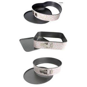 Juego <span class=keywords><strong>de</strong></span> 3 moldes antiadherentes cuadrados redondos con forma <span class=keywords><strong>de</strong></span> resorte para <span class=keywords><strong>tarta</strong></span> <span class=keywords><strong>de</strong></span> <span class=keywords><strong>queso</strong></span>, moldes para hornear <span class=keywords><strong>de</strong></span> gasa DIY, latas para hornear - Product Image 1