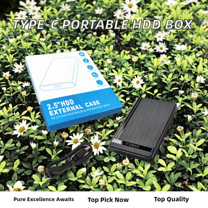 Caja Externa Portátil para Disco Duro de 2.5 Pulgadas Tipo-C, Diseño de Panel Cepillado, Función de Reposo Inteligente, Transmisión de Alta Velocidad - Product Image 2