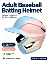 Casque de baseball pour adulte MOON avec coque en ABS, design respirant, équipement de protection sûr pour les sports de plein air, modèle BQ01