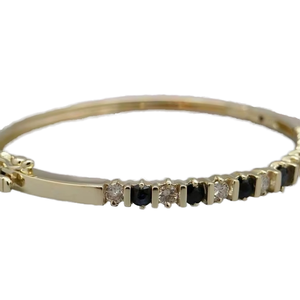 High-Quality Luxury 925 Sterling Silver VVS Moissanite Tennis Chain Bracelet for <b>Men</b> Women Blue Black - Product Image 1