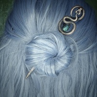 Offre Spéciale – Épingle à Cheveux Vintage en Alliage Serpent et Gemmes pour Femme, 15,5x3cm – Charmant Accessoire de Cheveux Sorcière Halloween, Bijou Idéal pour un Cadeau