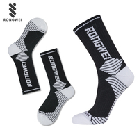 Vente en gros de chaussettes de basket-ball personnalisées de niveau élite à semelles épaisses