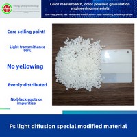Plaque diffuseur de lumière PS ; Résine PS modifiée par extrusion, haute transparence, pour abat-jour LED à émission de lumière uniforme