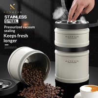 Conteneur de stockage de grains de café pliable, hermétique, avec couvercles, pour céréales et thé, commande directe