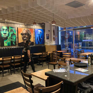 <span class=keywords><strong>2025</strong></span> thiết kế mới Pet Acoustic Tấm trần chống cháy cách âm baffle nghệ thuật bảng cho nội thất - Product Image 6