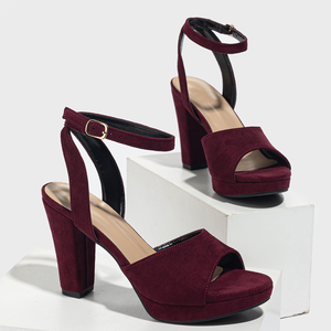 Zapatos de Tacón Clásicos con Estampado de Cocodrilo, Punta Abierta, Plataforma, Correa en el Tobillo, Tacón Cuadrado, Elegantes, Ligeros, para Boda - Product Image 1