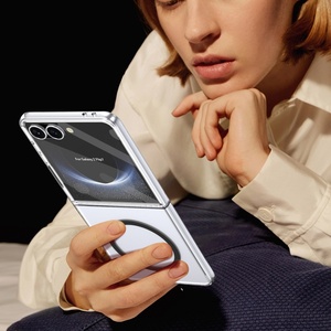Funda Magnética Transparente de Alta Calidad para Samsung Z Flip 8 7 6 5 4 3 con Protector de Pantalla de Vidrio Frontal, Carcasa Rígida Antigolpes - Product Image 3