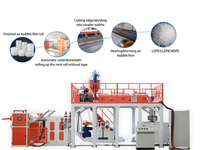 Machine de fabrication de feuilles et de films à bulles d'air MF 1000 à vis simple pour LDPE/LLDPE/PP/PE, économe en énergie, haute productivité, exportée en Indonésie