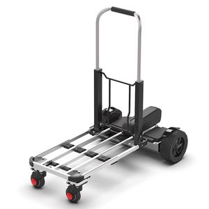 물류 창고 자재 운반용 130kg 리튬 배터리 타입 접이식 전동 핸드 트롤리 - Product Image 2