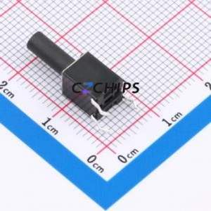 TS-1095KD-A20B3-D2 Tactile Switch Through hole-4P,6x6mm Switch Single Pole Single Throw Round Button 2.5N Through Hole - Product Image 2