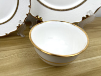 Service de table classique doré à motifs, 12 pièces, pour usage domestique, fabriqué en Chine