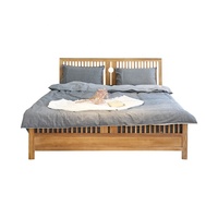 Neues Bettgestell im chinesischen Stil aus hochwertigem Massivholz, 70 Zoll Doppelbett, Queen-Size, Schlafzimmermöbel