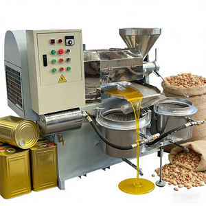 Presse à huile automatique pour huile de palme, tournesol, arachide, olive – Machine à <span class=keywords><strong>presser</strong></span> à vis pour la production d'huile pour petites entreprises - Product Image 1