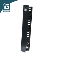 Gcabling Système de gestion de câbles industriel modulaire en métal 19 pouces 42U 15U 9U pour rack avec plateau