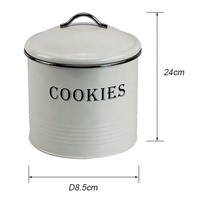 BX ensemble de 3 pots ronds de cuisine pour le stockage des aliments farine thé café sucre