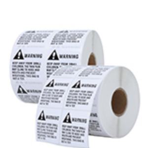 Étiquettes d'expédition thermiques autocollantes en plastique 4x6 pour l'épicerie et les supermarchés, étiquettes d'emballage durables - Product Image 3