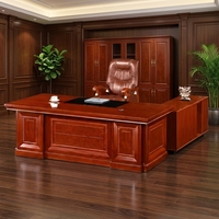 Ensemble de bureau de direction de luxe en forme de L, bureaux modernes pour PDG, table de direction moderne, mobilier de bureau, personnalisation en usine, vente en gros